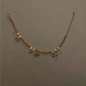 22kgp Elegant Gold Charm Bracelet